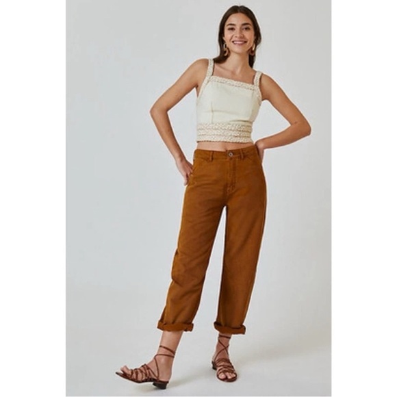 Anthroologie Pilcro Bow Boyfriend Trousers. Size 31 - Picture 11 of 16